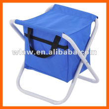 Foldable seat with cooler bag